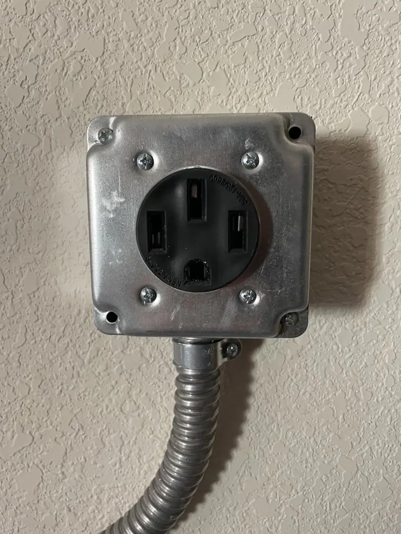 NEMA 14-50 outlet installed for Smart Home Electrical in San Fernando