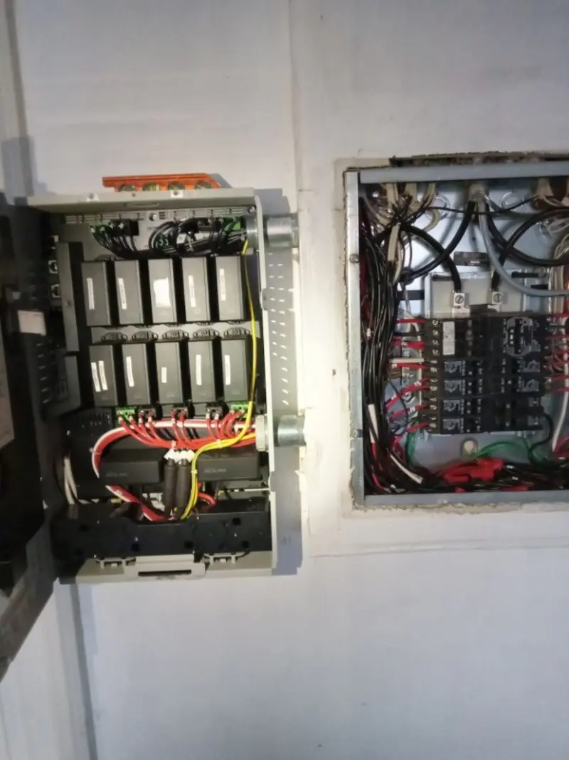 Electrical panel upgrade completed for Security Camera Wiring in San Fernando